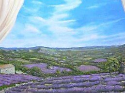 Trompe l´oeil in French, Lavender-and-poppies-on-display, picture for header